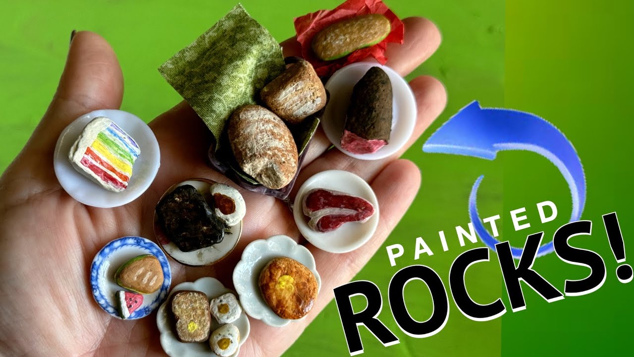 Turn ROCKS into MINIATURE FOOD!
