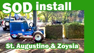 SOD Installation Zoysia and St. Augustine in Dallas, Texas