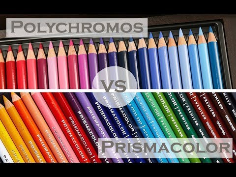 Prismacolor vs polychromos : Blending @AggelikhXiarxh