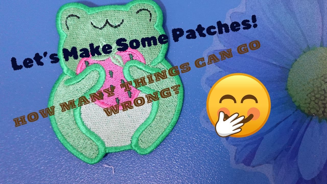 Let's Make Some Patches On A Single Needle Embroidery Machine | What Could Go Wrong?