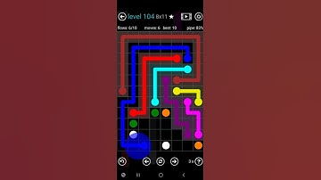 How To Solve Flow Free Tower Pack Level 104 8x11 Board Walk Through Solution Walkthrough