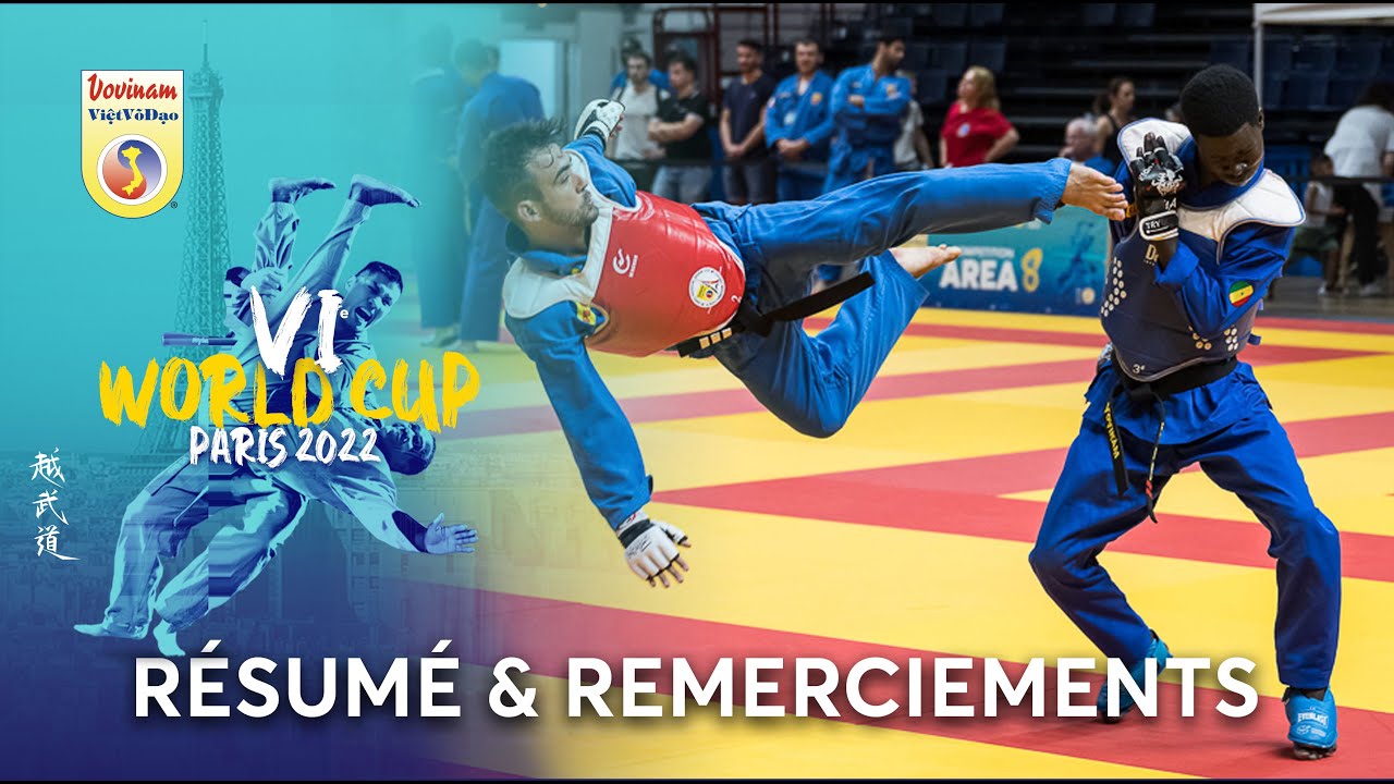 RÉSUMÉ ET REMERCIEMENTS 6ème Worldcup Vovinam Viet Vo Dao - Paris 2022