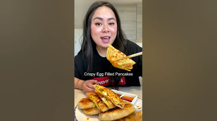 Crispy Egg Filled Pancakes (5 Ingredients)