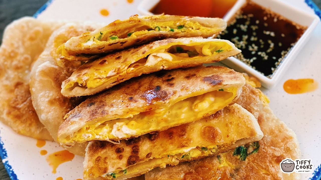 Crispy Egg Filled Pancakes (5 Ingredients)