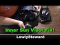 How to Fix Broken Inner Faceshield Sun Visor - Bilt Helmet