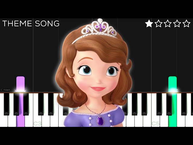 Sofia the First Theme | EASY Piano Tutorial class=