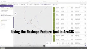 Using the Reshape Feature Tool in ArcGIS