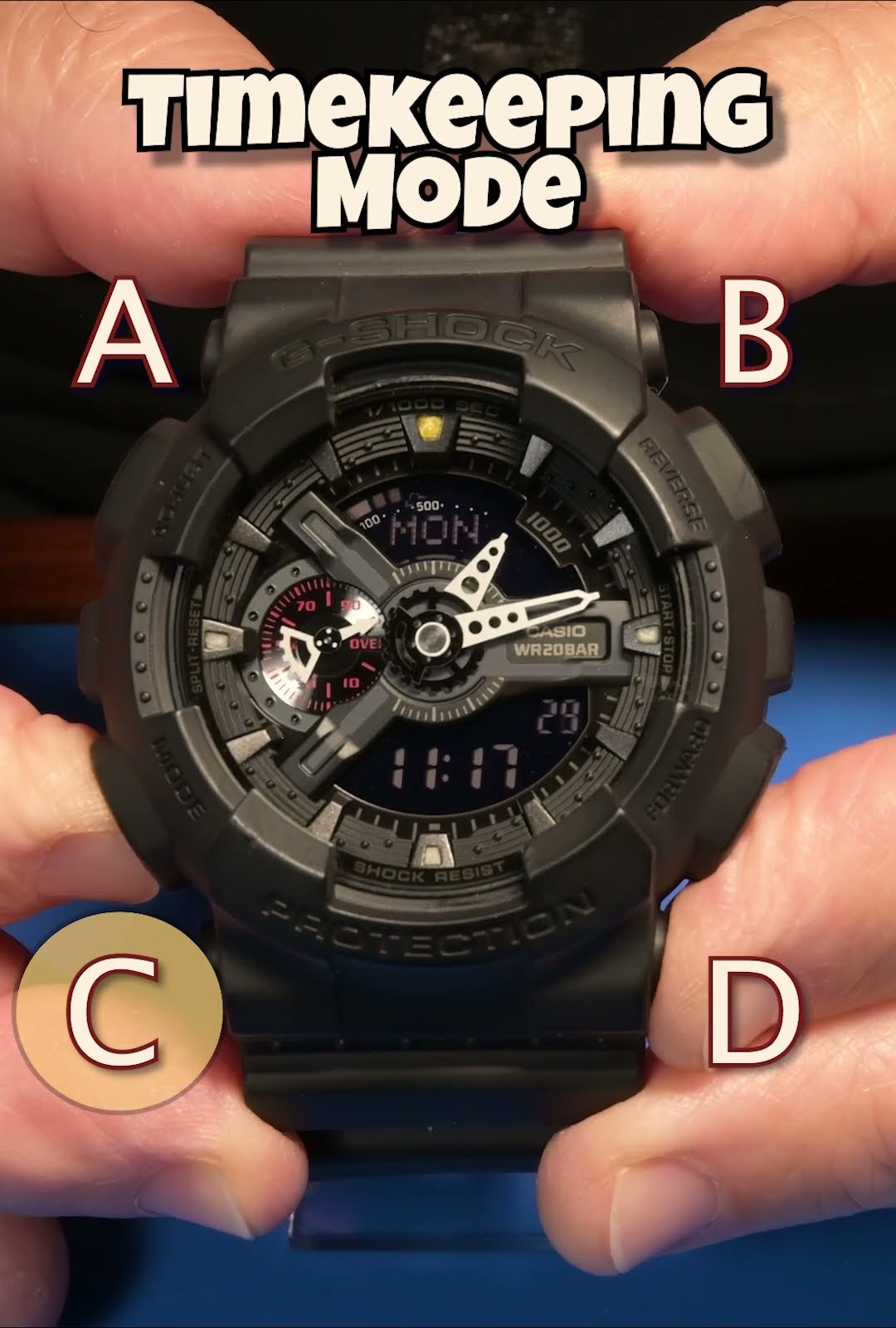 G-SHOCK GA-110 Party Tricks / module 5146 hand reset ￼ - YouTube