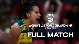 BRA🇧🇷 vs. JPN🇯🇵 - Full Match | Bronze Match | Women's U21 World Championship | Lèon
