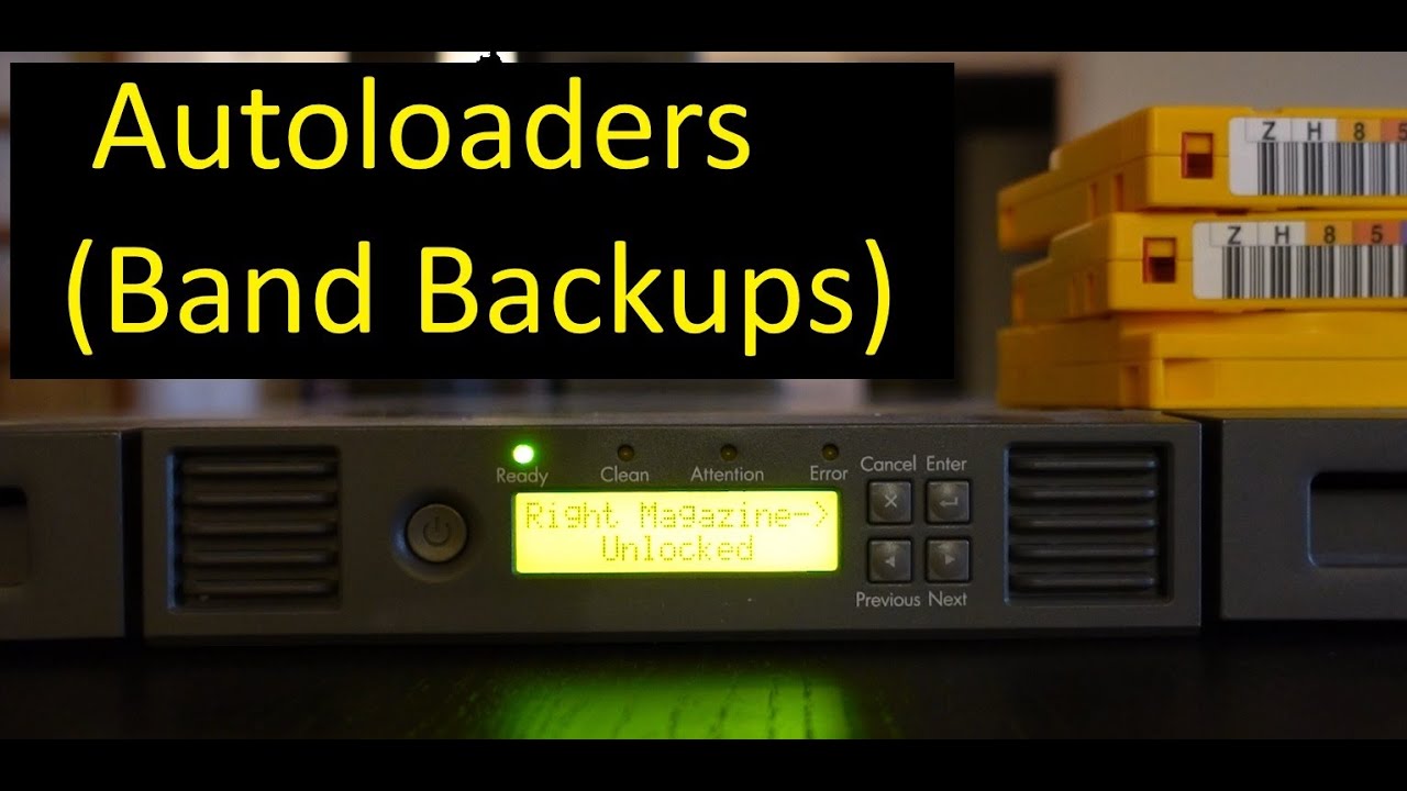 Setup an Autoloader (Band backup) under Linux. - YouTube