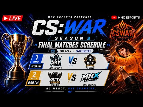CS WAR S9 LIVE 🏆 | FINAL 🔥  #freefire #fflive #cswar #tournament #esports