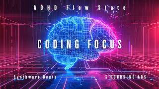 Famous ADHD Focus Music for Engineers 110 BPM Retrowave Deep Work Coding Beats Wealth