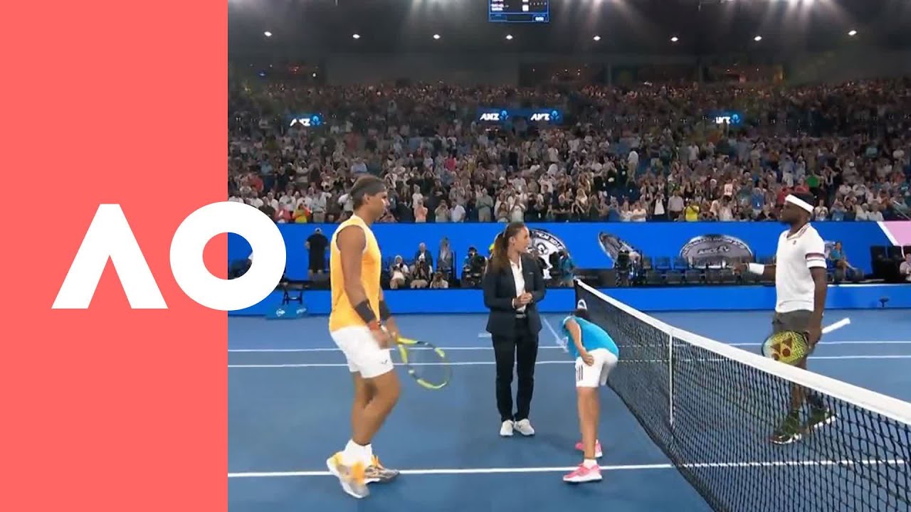 Frances Tiafoe v Rafael Nadal on-court warm up (QF) | Australian Open 2019 ao 2019 schedule