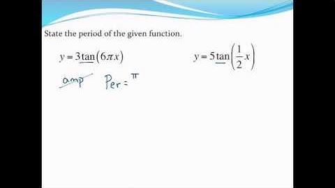 Finding the period of a tangent function