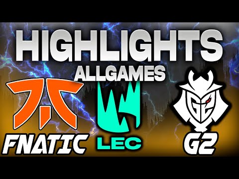 FNATIC VS G2 ESPORTS ALLGAMES HIGHLIGHTS LEC VERANO 2025 - LEAGUE OF LEGENDS - JORNADA 7