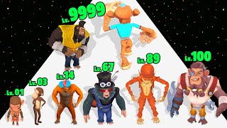 Apes Evolution Gorilla Run - Level Up Gorilla Max Level Gameplay