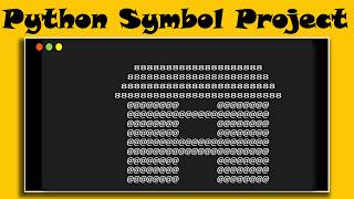 Full Python Code | Home - Symbol Pattern | Python Programming Guide