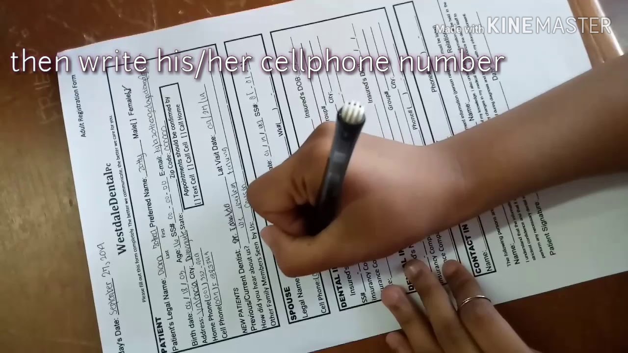How to fill up a form zothea x jerlyne youtube