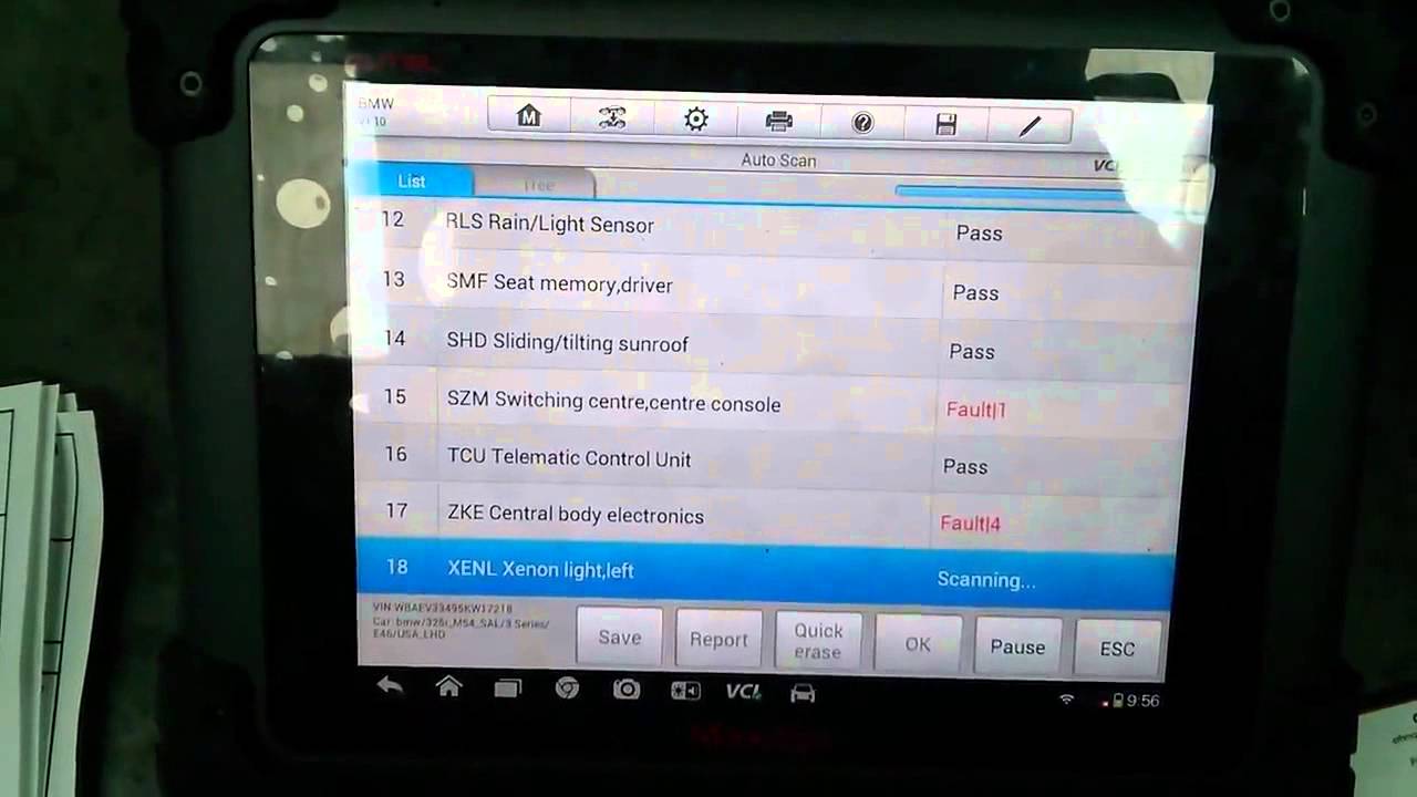 Диагностика BMW с помощью автосканера AUTEL MaxiSys Pro