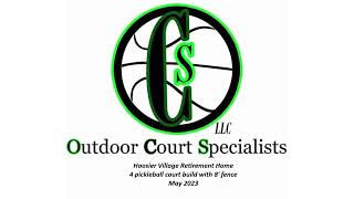 Hoosier Village Retirement Pickleball build