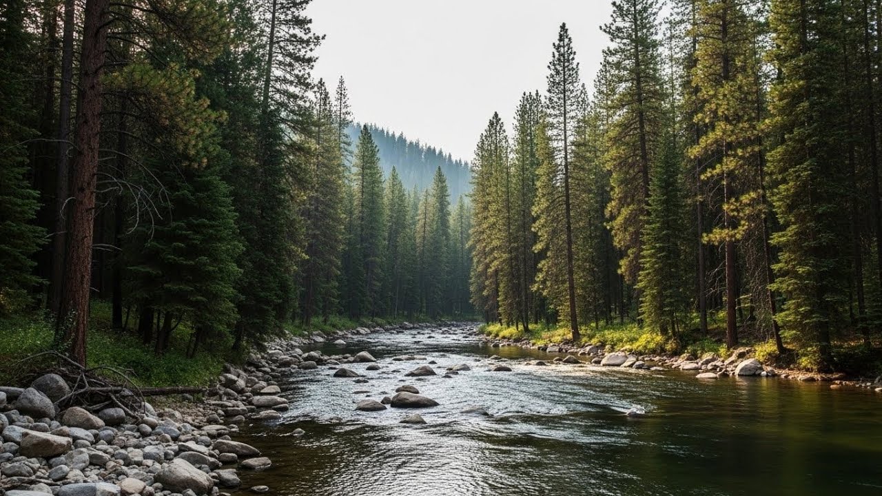 Calm Flowing River 🌿 Peaceful Natural Ambience for Meditation and Deep Sleep #51