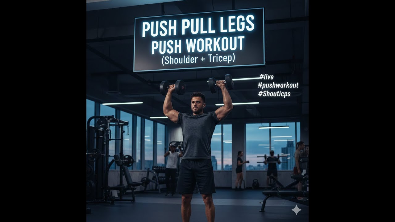 Push Pull Legs | Push Workout (Shoulder + Tricep) | 