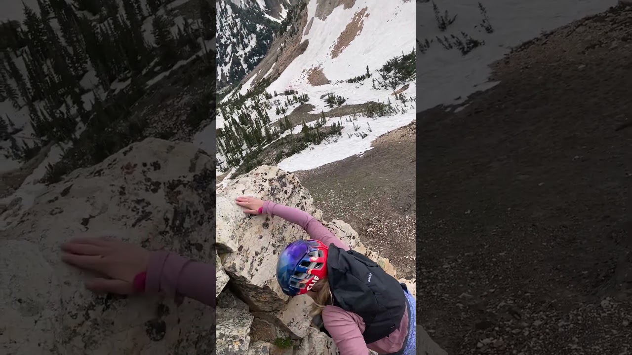 Climbing the West Ridge of Toledo in the Wasatch mountains of Utah with the girls! 