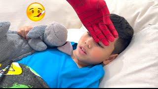 Troy and Izaak Pretend Play Being Sick and SpiderMan Makes them feel Better by TBTFunTV 53,059 views 1 year ago 4 minutes, 22 seconds