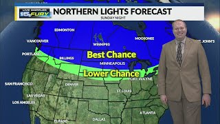 One more northern lights viewing chance Sunday night