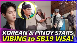 KOREAN ACTOR DO JIHAN (HWARANG) vibing to SB19 VISA, plus SEXBOMB AIRA and RAYVER CRUZ on VISA DC!