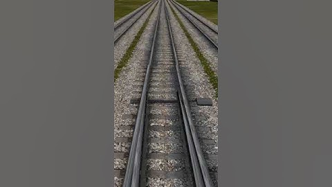 Automatic Track Change Switch  #openrails #train #indianrailways