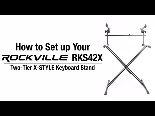 How To Set Up Your Rockville RKS42X 2-Tier X-Stand Keyboard or DJ