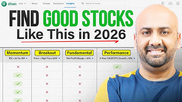 How To Find Good Stocks in 2026 | Dhan