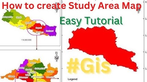 HOW TO CREATE STUDY AREA MAP IN ARCGIS // GIS ADVANCED TUTORIAL // FREELANCER SURVEYING