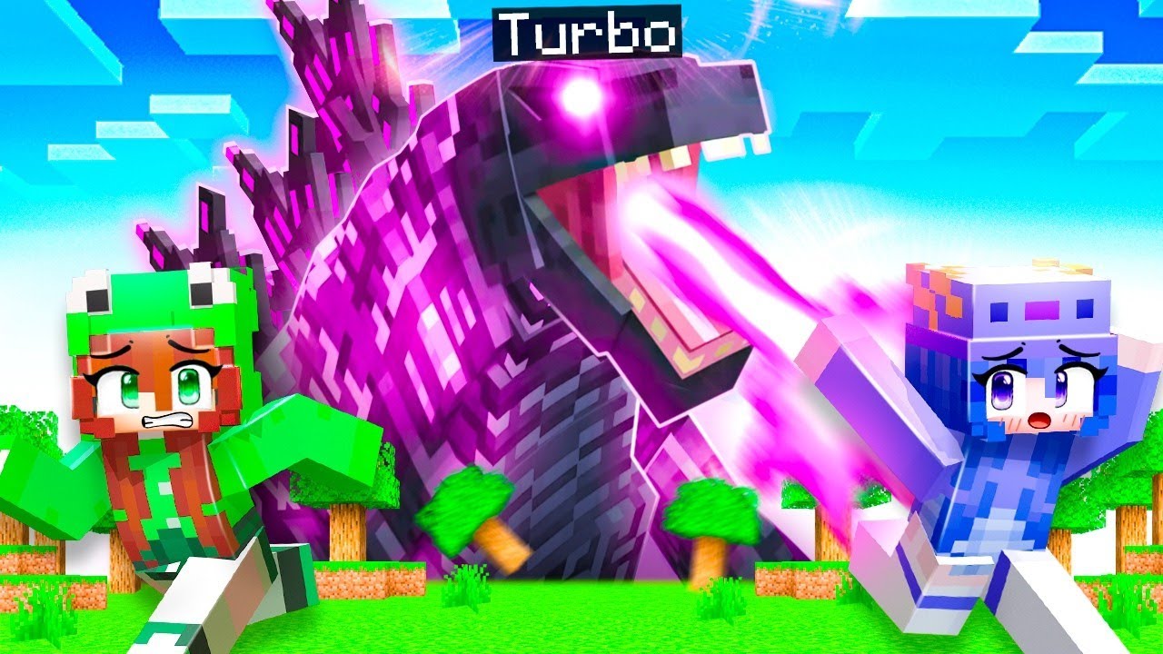 Jogando Como GODZILLA Para Trollar Minhas AMIGAS no Minecraft...