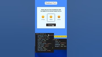 Feedback Form Using Html Css & JavaScript | #html #css #javascript #coding #codevik #python