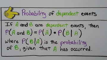 Geometry 13.3b, Probability of Dependent Events & Conditional Probability