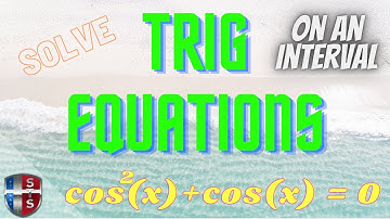 Solve trig equation over the interval 0 to 2pi