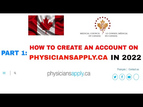 HOW TO CREATE AN ACCOUNT ON PHYSICIANAPPLY.CA IN 2022/MEDICAL COUNCIL OF CANADA/IMGs/PART 1