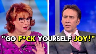 Nicolas Cage ERUPTS LIVE On The View After HEATED Exchange With Joy Behar