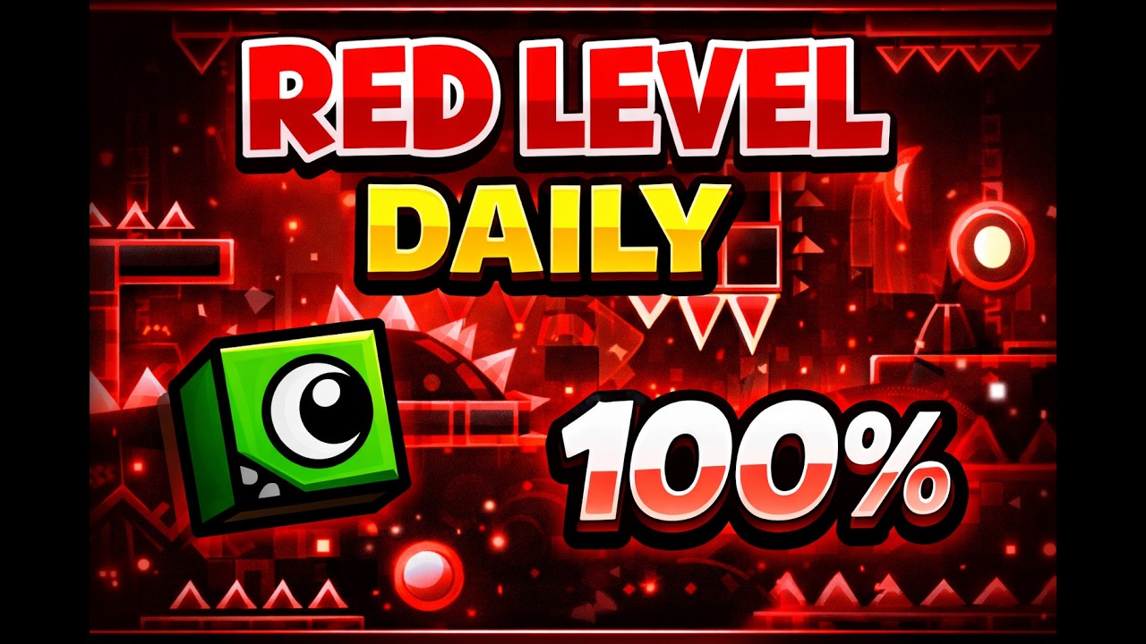 RED LEVEL by FENNIKO | Geometry Dash Daily Level (100%) - YouTube