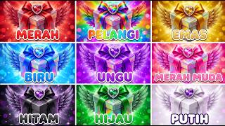 CHOOSE YOUR 9 GIFTS 🎁 CHOOSE 1 OF 9 GIFTS 👑 9 GIFT BOX CHALLENGE 💖🌈🌟💙💜 💗🖤💚🤍