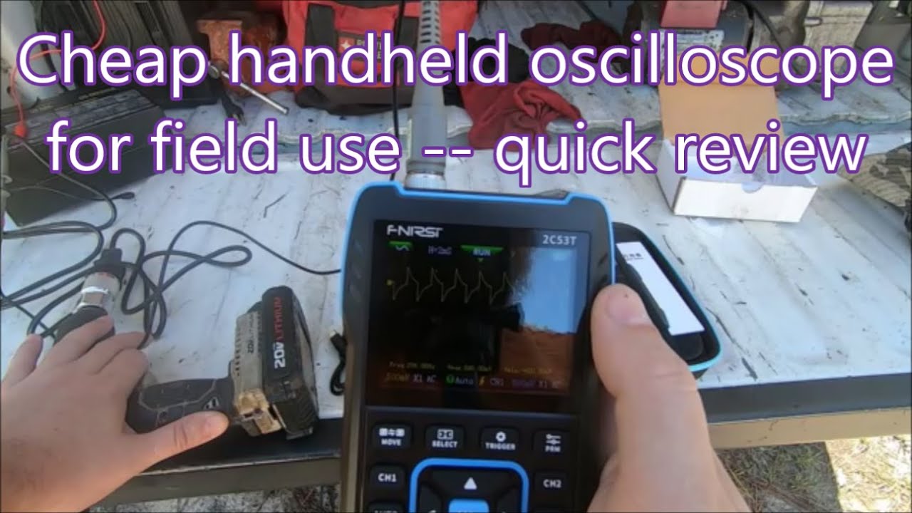 Fnirsi 2C53T handheld oscilloscope quick review/functionality (unsponsored)