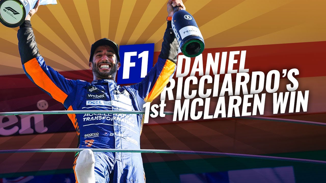 Daniel Ricciardo's 1st McLaren win - YouTube