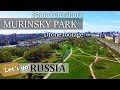 Murinsky park drone footage saintpetersburg russia