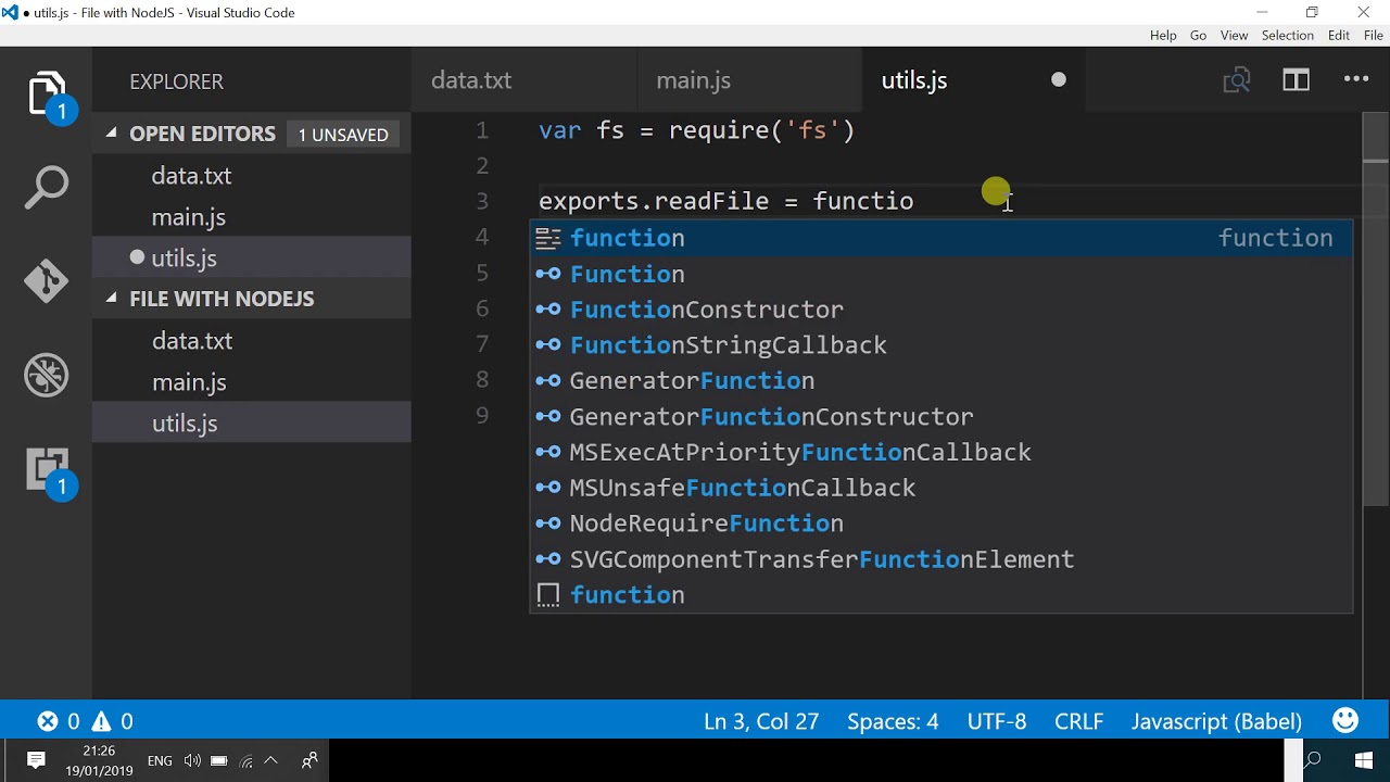 NodeJS Read File Asynchronusly YouTube Nodejs read file asynchronusly youtube