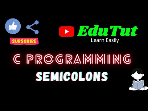 Semicolons | C For Beginners | EduTut | Learn Easily in Tamil