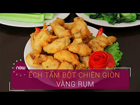 Video Công thức làm ếch tẩm bột chiên giòn vàng rụm | Now Ẩm... - youtube