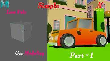 Model Low Poly Car In Maya | Simple Car Modeling