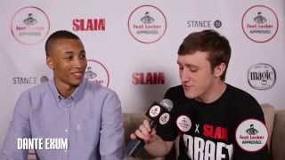 Rapid Fire w Dante Exum at the Foot Locker x SLAM 2014 Draft Suite